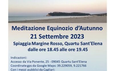 Cagliari “Meditazione Equinozio d’Autunno” 21 Settembre 2023 ore 18.45